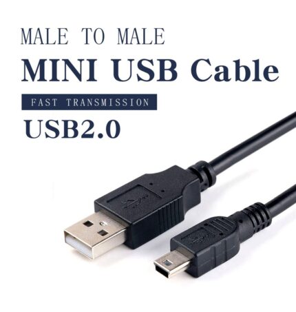 Flat Mini USB V3 A Male To Mini 5 Pins B Charger USB Data Cable For MP3 MP4 MP5 Player Camera