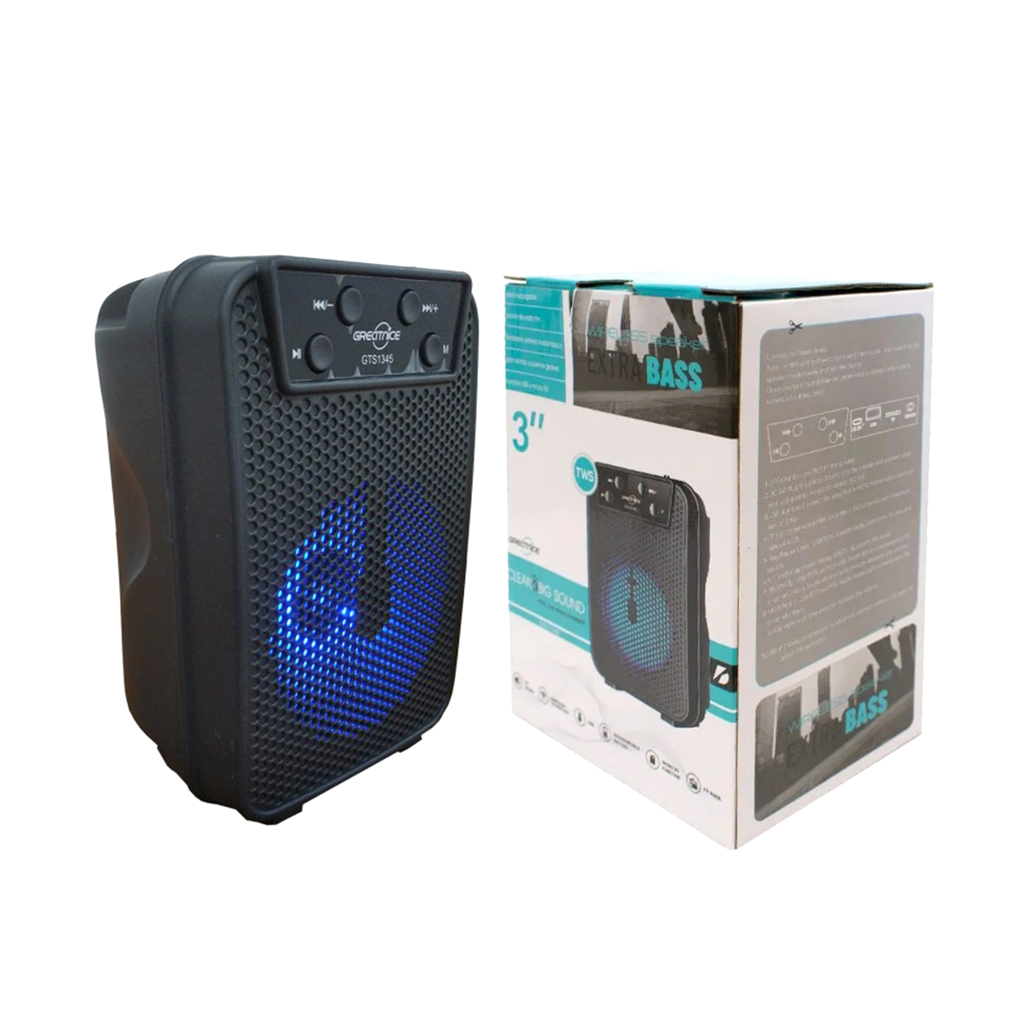 GTS-1345 Portable Wireless Stereo Bluetooth Rechargeable Mini