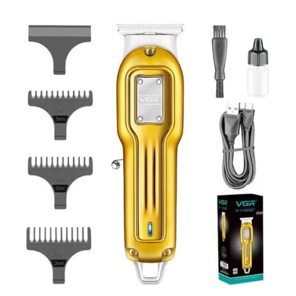 VGR V-919 Professional Rechargeable Cordless Hair & Beard Trimmer Cutter with Stainless steel Blades, USB Charging cable