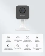 EZVIZ H1c Indoor Wi-Fi Camera – Full HD, Two-Way Audio, Night Vision