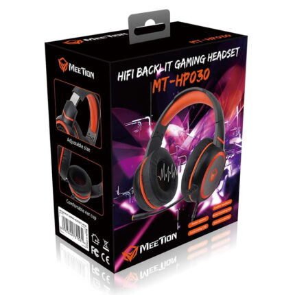 MEETION MT-HP030 USB Wired Gaming Headphones with HiFi 7.1 Surround Sound and Noise-Cancelling Microphone