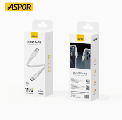 Aspor A083 100W Type-C to Type-C PD Fast Charging Cable for Laptop, Smartphone, and Tablet