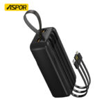 Aspor A317 22.5W PD 30000mAh Portable Power Bank with dual USB ports and fast charging support
