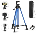 3366 Aluminum Tripod Stand for Camera and Mobile Adjustable Lightweight Design
