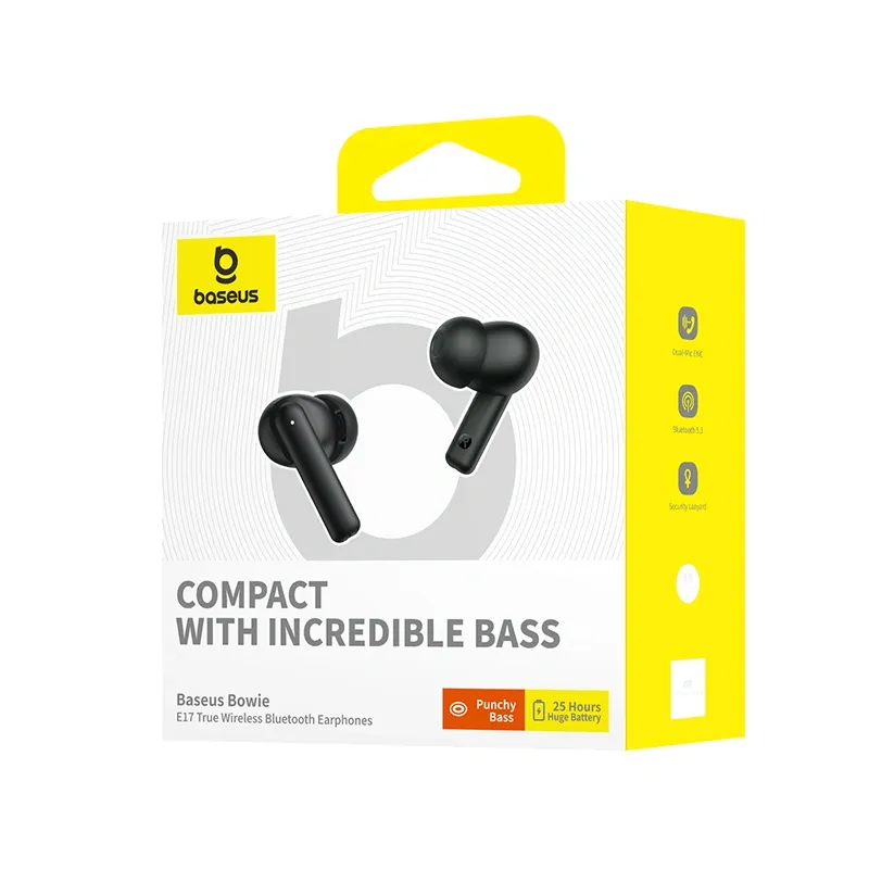 Baseus Bowie E17 True Wireless Bluetooth Earphones with Active Noise Cancellation and Low Latency 8 Baseus Bowie E17 True Wireless Bluetooth Earphones with Active Noise Cancellation and Low Latency