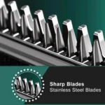 VGR V-176 Rechargeable Hair Trimmer For Men with stainless steel blades and adjustable length settings