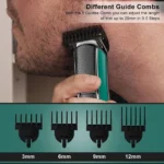 VGR V-176 Rechargeable Hair Trimmer For Men with stainless steel blades and adjustable length settings