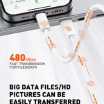 LDNIO LC901I Type-C to Lightning 30W PD Fast Charging Data Cable 1M for iPhone and iPad