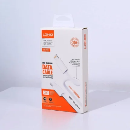 LDNIO LC901I Type-C to Lightning 30W PD Fast Charging Data Cable 1M for iPhone and iPad