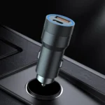 Aspor A909 car charger dual port USB and Type-C