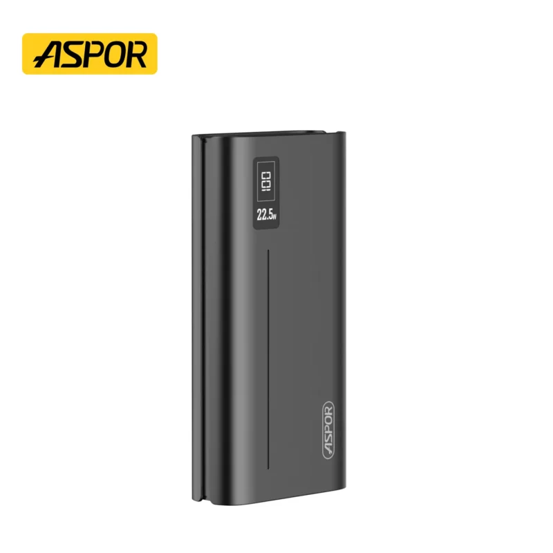 ASPOR A336 portable 22.5W PD power bank with USB & Type-C