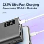 ASPOR A336 portable 22.5W PD power bank with USB & Type-C