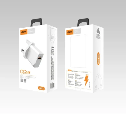 Aspor A822 Quick Charge USB & Type-C charger