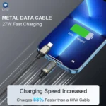 LITO LD15CL USB-C to Lightning 27W PD Fast Charge Cable with LED Display (100cm)