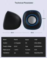 Kisonli V350 USB 3.5mm Multimedia Speaker