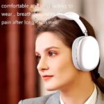 P9 wireless bluetooth headset in sleek black finish, over-ear design