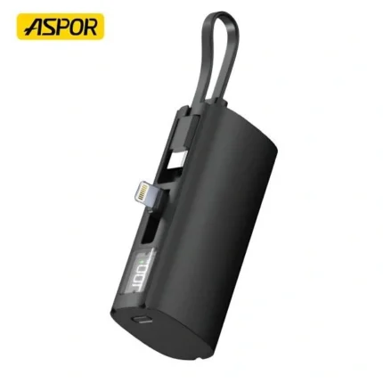 Aspor A351 5000mAh Lightning Pocket Power Bank 22.5W PD Fast Charging