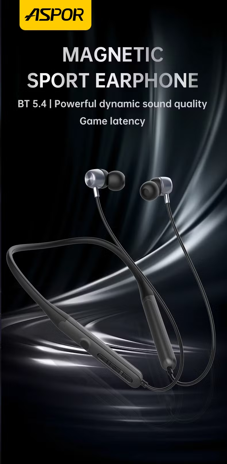 Aspor A601 sport neckband used during workout in Sri Lanka