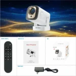 HY260 Pro Mini Portable Projector Native 1080p Android 11 White Sri Lanka