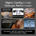 Aspor A601 Wireless Bluetooth Magnetic Neckband Earbuds Sri Lanka