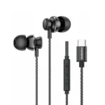 FONENG T67 Type-C Heavy Bass Wired Earphones Black Sri Lanka
