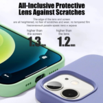 Premium Liquid Silicone iPhone Case with Logo for iPhone 11 12 13 14 15 16 17 Pro Max