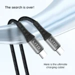 LITO LD08CC 60W Type C to Type C PD Fast Charging Cable Sri Lanka