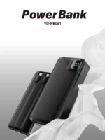 VEN-DENS VD-PB061 20000mAh Power Bank with Built-in Cables and LED Display