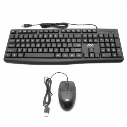 AOC KM151 Wired USB Keyboard and Mouse Combo Full Set Sri Lanka