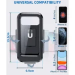 Waterproof Case for Bike Phone Holder Mount M3 360 Degree View
