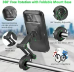 Waterproof Case for Bike Phone Holder Mount M3 360 Degree View