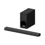 Sony HT-G700 3.1ch Dolby Atmos soundbar with wireless subwoofer positioned in front of a flat-screen TV in a home theater setting