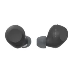 Sony WF-C710N true wireless noise-canceling earbuds displayed alongside their compact charging case on a minimalist background.
