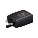 Samsung 45W Type-C travel charger adapter with detachable USB-C to USB-C cable displayed on a clean background.