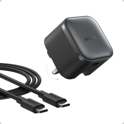 Anker Nano 45W USB-C fast charger adapter with USB-C to USB-C cable for sale in Sri Lanka.