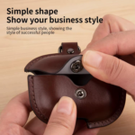 Anker Soundcore R50i NC and P30i shockproof leather protective case pouch with carabiner clip in Sri Lanka.